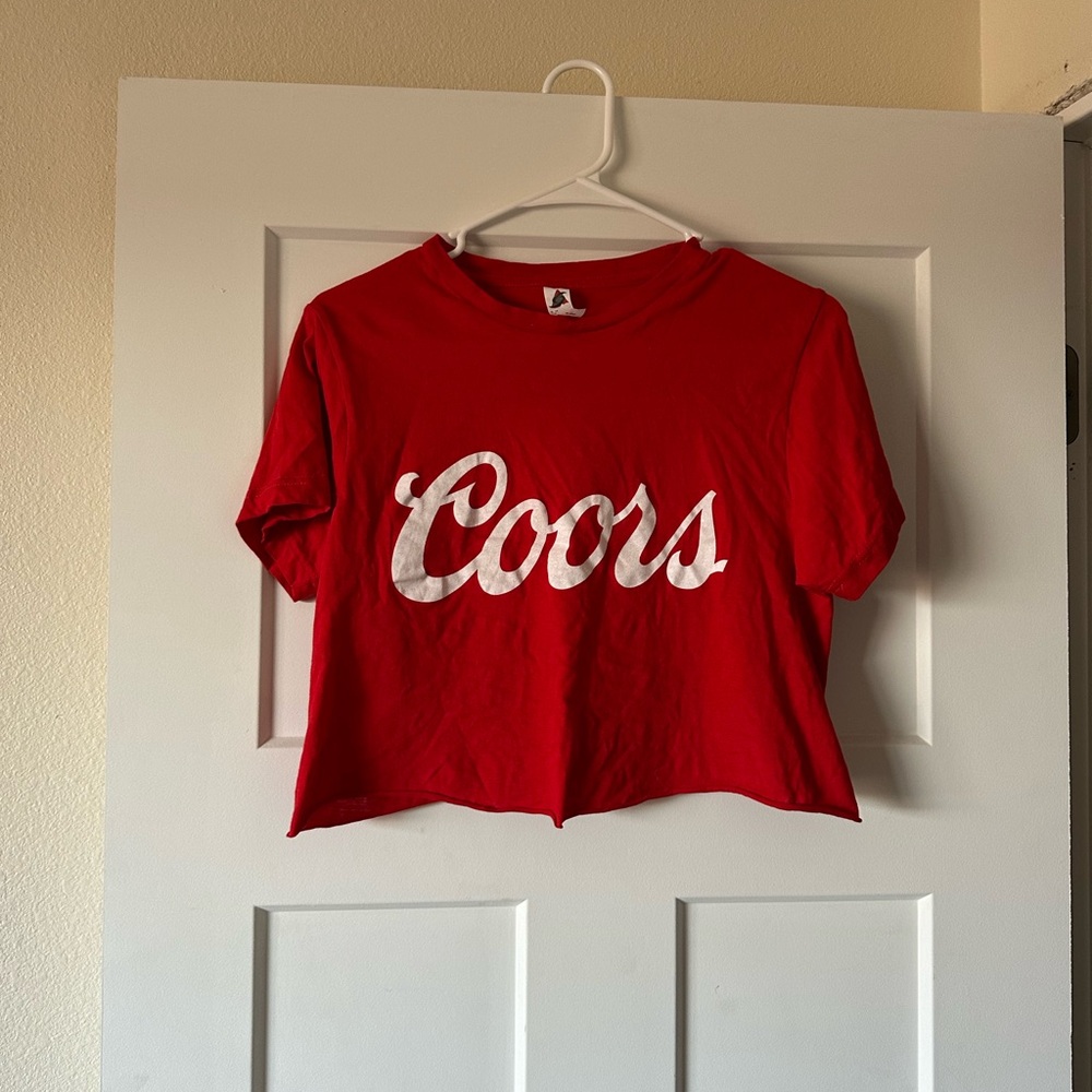 Coors Red Crop Top